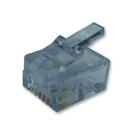 RJ11 Plugs Stranded Wire/Flat, Modular & Ethernet Connectors, Qty X 10 | 101-040600-14