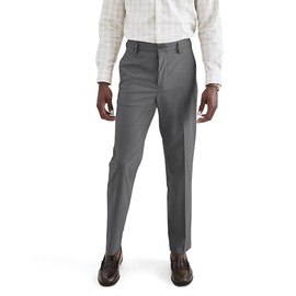 Dockers Men's Signature Go Straight Fit Khaki Smart 360 Tech Pants (Regular and Big & Tall), Car Park Grey, 32W x 34L