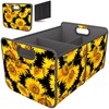 Homeve Trunk Organizer, Car Storage, Reinforced Handles, Collapsible Multi-Compartment Car