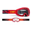 FMF POWERCORE Goggle Flame Red - Clear Lens