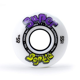 Enuff Skateboards Super Softie Wheels Adult Unisex White (White) 55mm
