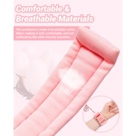 Dr.meter Toddler Leash, Dr.meter 2 Pack Anti Lost Wrist Link with Key Lock, Reflective Child Walking Harness Rope Leash for Kids (Blue+Pink, 8.2FT+8.2FT)