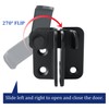 SAYAYO EMST3005-B Stainless Steel Door Bolt with Padlock Small Lockable
