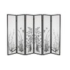 Legacy Decor 6 Panel Room Divider Privacy Screen Bamboo Print