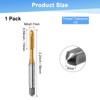 M METERXITY 1-Pack M4x0.7mm Metric Thread Tap, HSS Titanium Coated