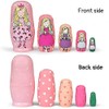ELUTONG Wooden Nesting Dolls Russian - Angel Russian Matryoshka Nested