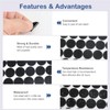 Self Adhesive Dots, Strong Adhesive 400pcs(200 Pairs) 0.79 Inch Round