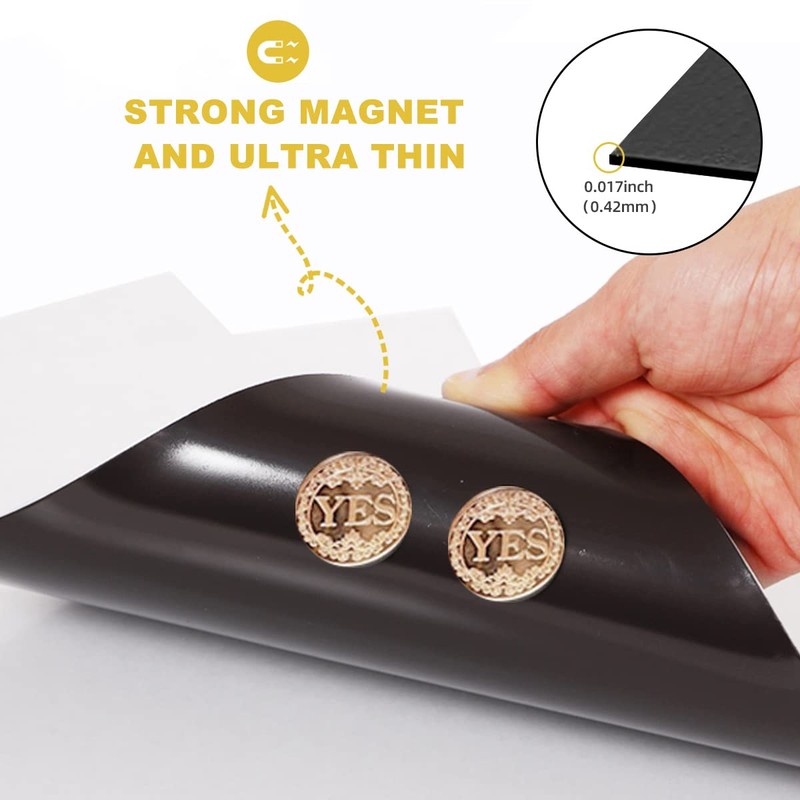 INKUWAY A4 Printable Magnetic Sheets 10 Sheets Thick High Gloss