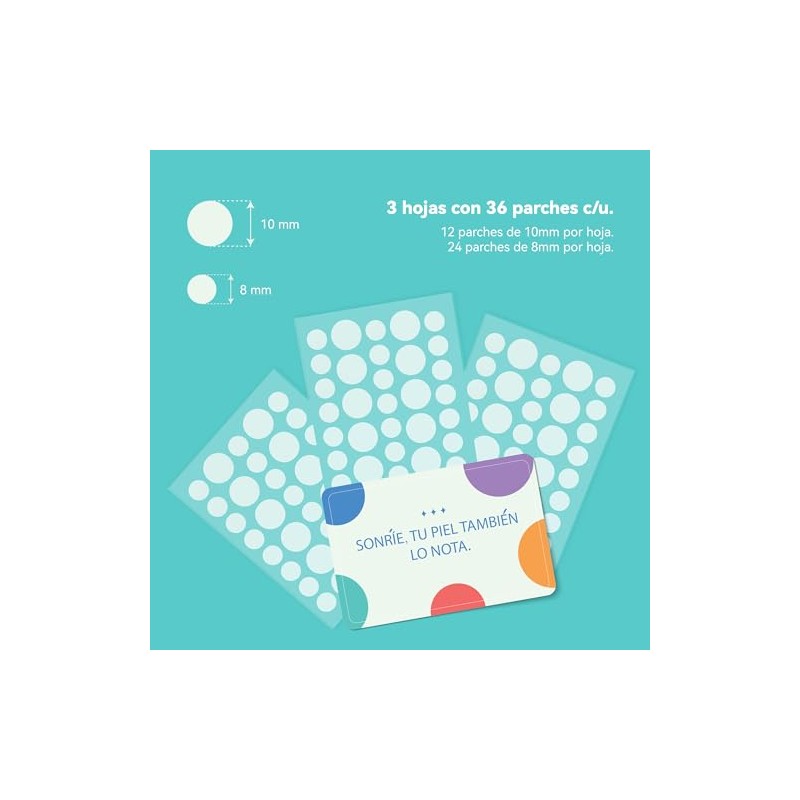 108 Parches para Acné con Hidrocoloide – Everglow Skin Solutions