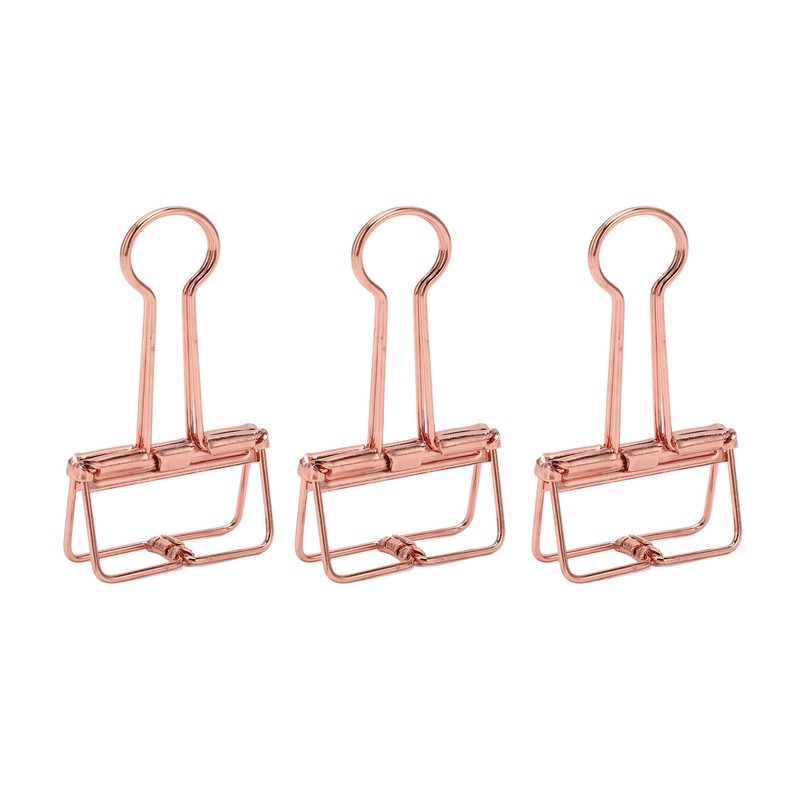 50Pcs Hollow Binder Clips Metal Paper Binder Clips for Documents