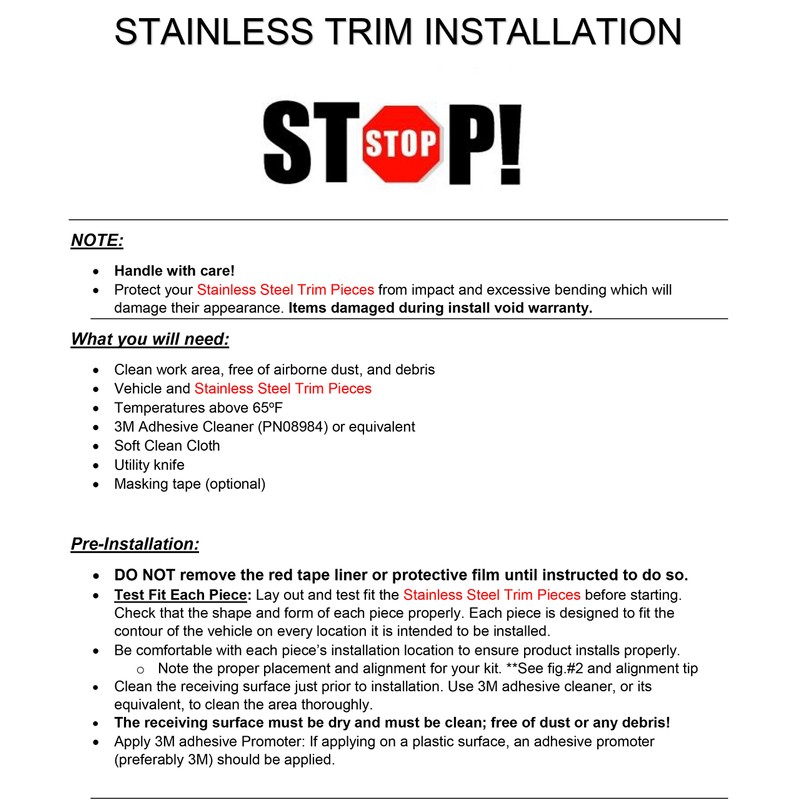 QAA is Compatible with 2004-2015 Nissan Titan 2 Piece Stainless