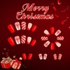 Christmas Press on Nails Medium Coffin Nails Press ons with