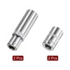 sourcing map 4Pcs 1/4-Inch Drive Deep & Shallow Impact Socket