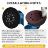 Gnellkoor 5" Hook & Loop Replacement Sander Pad RS034 &
