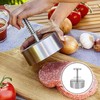 Totority 1pc Multi Function Stainless Steel Burger Press Mold Patty