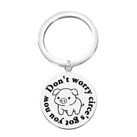 FAADBUK The Odysseas Inspired Keychain Circe Goddess Fan Gift Circe Saga Gift Witch Gifts Sorceress Gifts (Don't Worry Keychain)