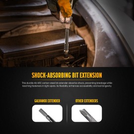 Galvanox Multi-Tool Bit Driver Extender for Leatherman Skeletool/Surge (Black)