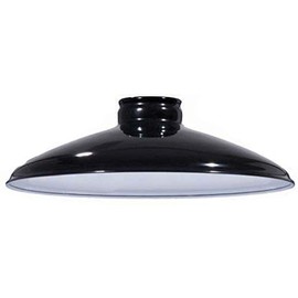B&P Lamp 10" Industrial Style Metal Lampshade (Black)