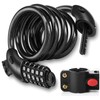 Bike Lock, Bicycle Lock with 5-Digit Code,Cadenas Velo,1.2M/4FT Combination Cable
