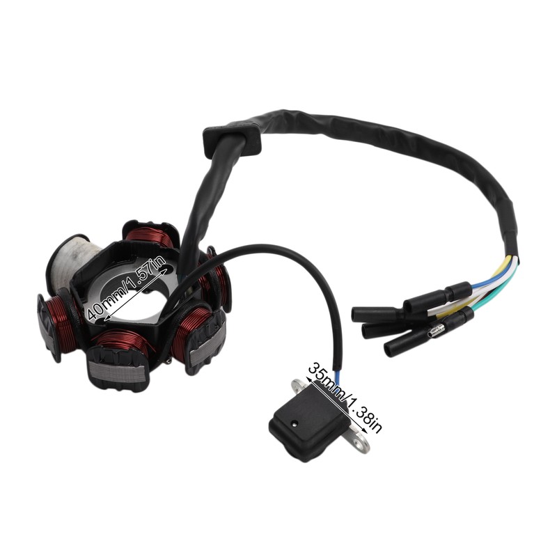 6‑Coil Magneto Stator 5 Wires Generator for GY6 50cc 70cc