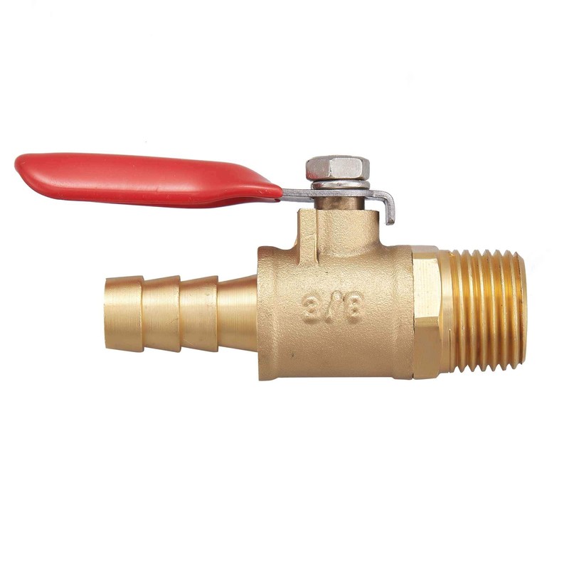 Litorange 2 PCS Brass Water Mini Ball Valve Shut Off