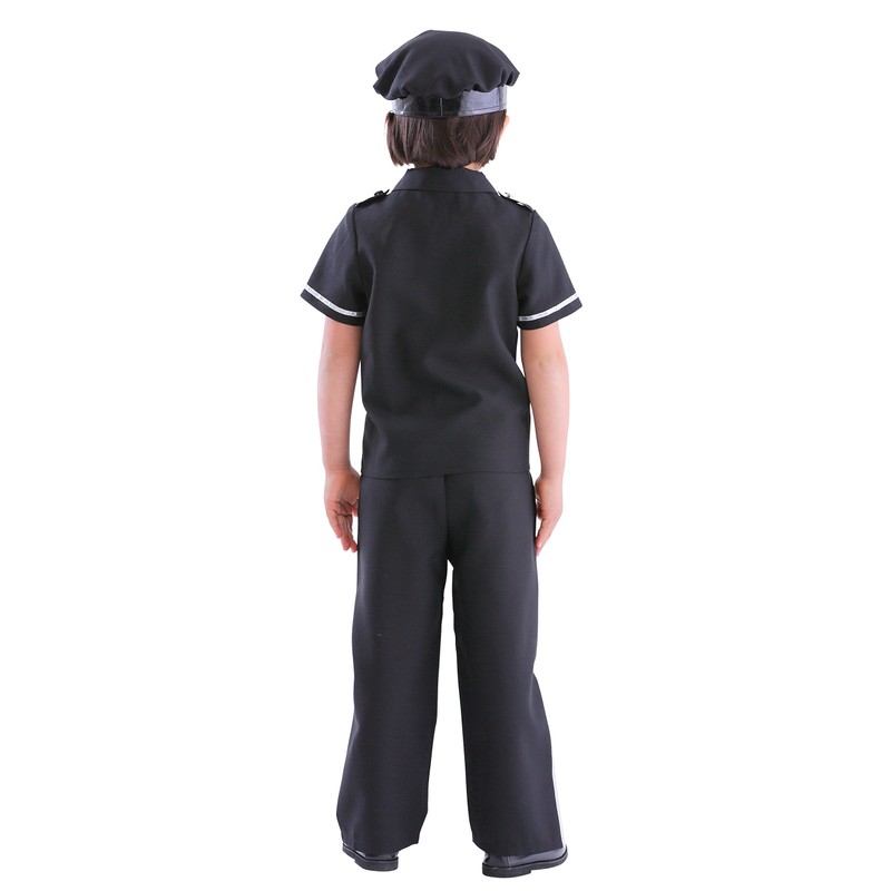 Party City Super Policeman Kids Cosplay Costume, 47.2 inches (120