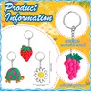 Xandova 46 Pcs Cute Keychains for Kids, Random Different Cartoon