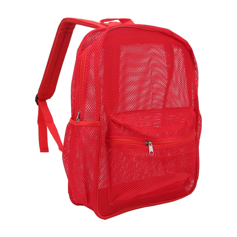 Mesh Backpack Heavy Duty Lightweight Large Capacity Washable See Through