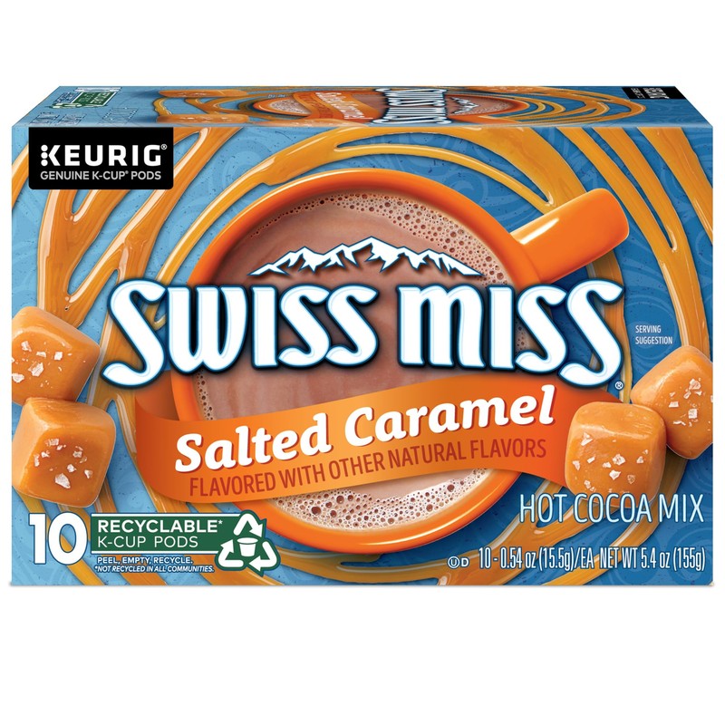 Swiss Miss Salted Caramel Hot Cocoa, Keurig Single Serve K-Cup
