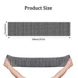 Shunshi Exfoliating Towel, Extra Long Exfoliating Washcloth, Exfoliating Body Scrubber, for Men Women Exfoliation, Japanese Bath Wash Scrub Cloth, Body Scrubbing Loofah Exfoliator 1 Pcs (Black Stripe)