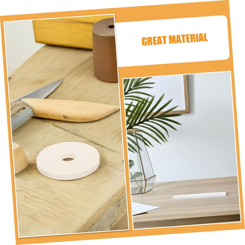 DOITOOL 2Pcs Ceramic Polishing Tools High Efficiency Grinding Stones for