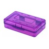 AIMALL Basic Transparent Plastic Pencil Case | Multifunctional Stationery Storage