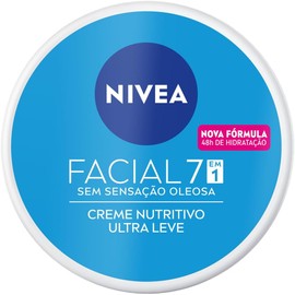 NIVEA Crema Facial Hidratante 7 En 1 Cuidado Nutritivo (200 ml), crema de sensación ligera y rápida absorción 24 horas de humectación sin sensación grasosa