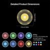 Joycabin Pack of 8 LED Coasters, Colourful LED Coasters, Luminous