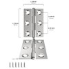 goldenwarm HY4432SNB2-10Pack DE Door Hinge, Silver, 10 Stücke