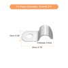 sourcing map 60 Pcs Pipe Strap Fit for 1/4in(6mm) 304