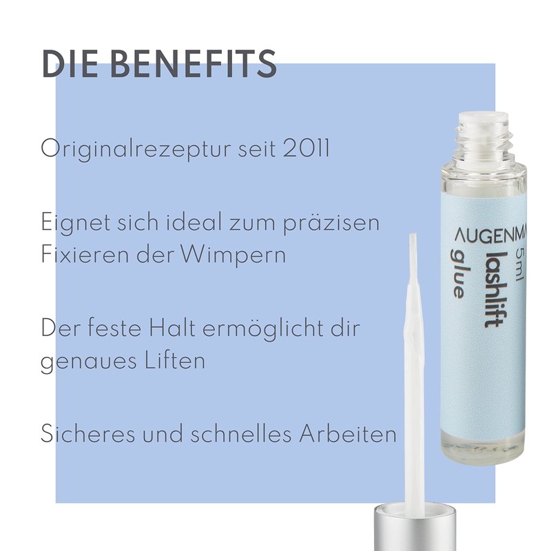 Augenmanufaktur Wimpernkleber inkl. Pinsel - Vegan und tierversuchsfrei zum Kleben