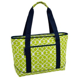 Picnic at Ascot - Large Leak Proof Fashion Cooler -- Trellis Green