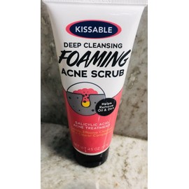 kissable Deep Cleaning Foaming Acne Scrub W/Salicylic Acid Acne Treatment:4.5o