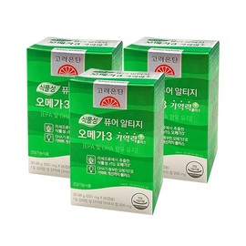 Goryeo Eundan Korea Eundan Vegetable Pure Altige Omega 3 Memory + 600mg x 60 capsules (3 units) / 고려은단 식물성 퓨어 알티지 오메가3 기억력+ 600mg x 60캡슐 3개