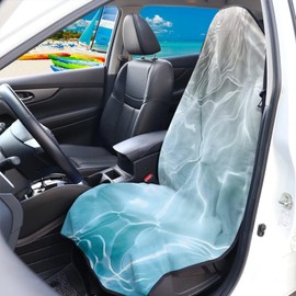 JOAIFO Waterproof Sweat Towel Car Seat Cover Universal Anti-Slip Automotive Seat Covers for Post Gym Workout, Running, Swimming, Beach and Hiking, Seawater