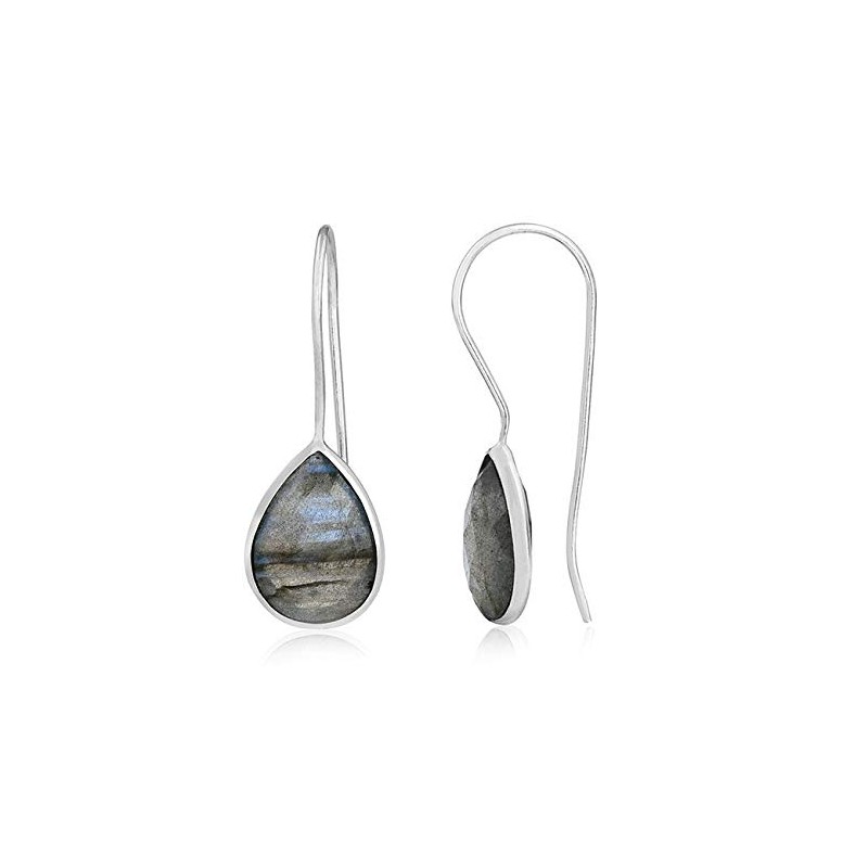 Boho & Hippie Sterling Silver Earrings for Gift, Earrings, Pear