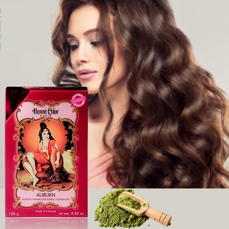Henne Color Henna Powder 100g (Pack of 3) (Auburn)