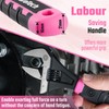 DURATECH 10-Inch Adjustable Wrench, Wide Jaw Opening Plumbing Wrench, CR-V