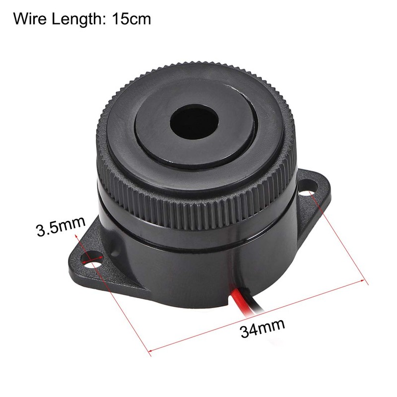 sourcing map DC 12V Active Electronic Buzzer Alarm Sounder Continuous