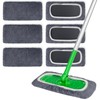 INFICRIME 6 Pack Reusable Microfiber Mop Pads Compatible with Swiffer