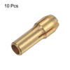 sourcing map 10pcs Brass Collet 3mm Brass Drill Chucks Mini