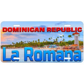 La Romana Beach Dominican Republic Novelty Car License Plate
