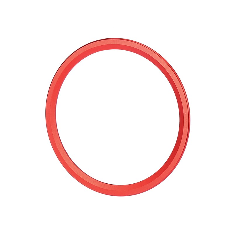 X AUTOHAUX Red Car Steering Wheel Ring Trim Cover Decoration