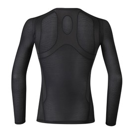 CW-X Men's JYURYU (Long Sleeve), Mesh Type, Sweat Absorbent, Quick Drying, Antibacterial, Odor Resistant, Over 90% UV Protection (Body Only) JAO399 Functional Top, BL, L